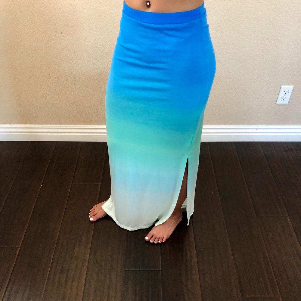 Blue Ombré Summer/Maxi Skirt